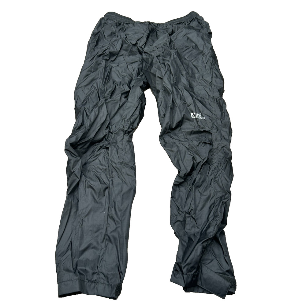 Red Ledge Mens Black Nylon Thunderlight Zipped Pocket Pull-On‎ Rain Pants Size L